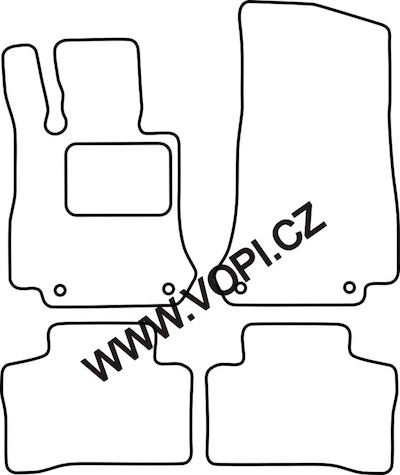 Autokoberce Mercedes GLC X253 2015 - Carfit (2984)
